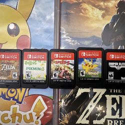 Nintendo Switch Games : Pokemon, Zelda, Pikmin, Sniper Elite, Speed, 