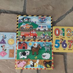 Wooden Puzzles Kids Children's Child 