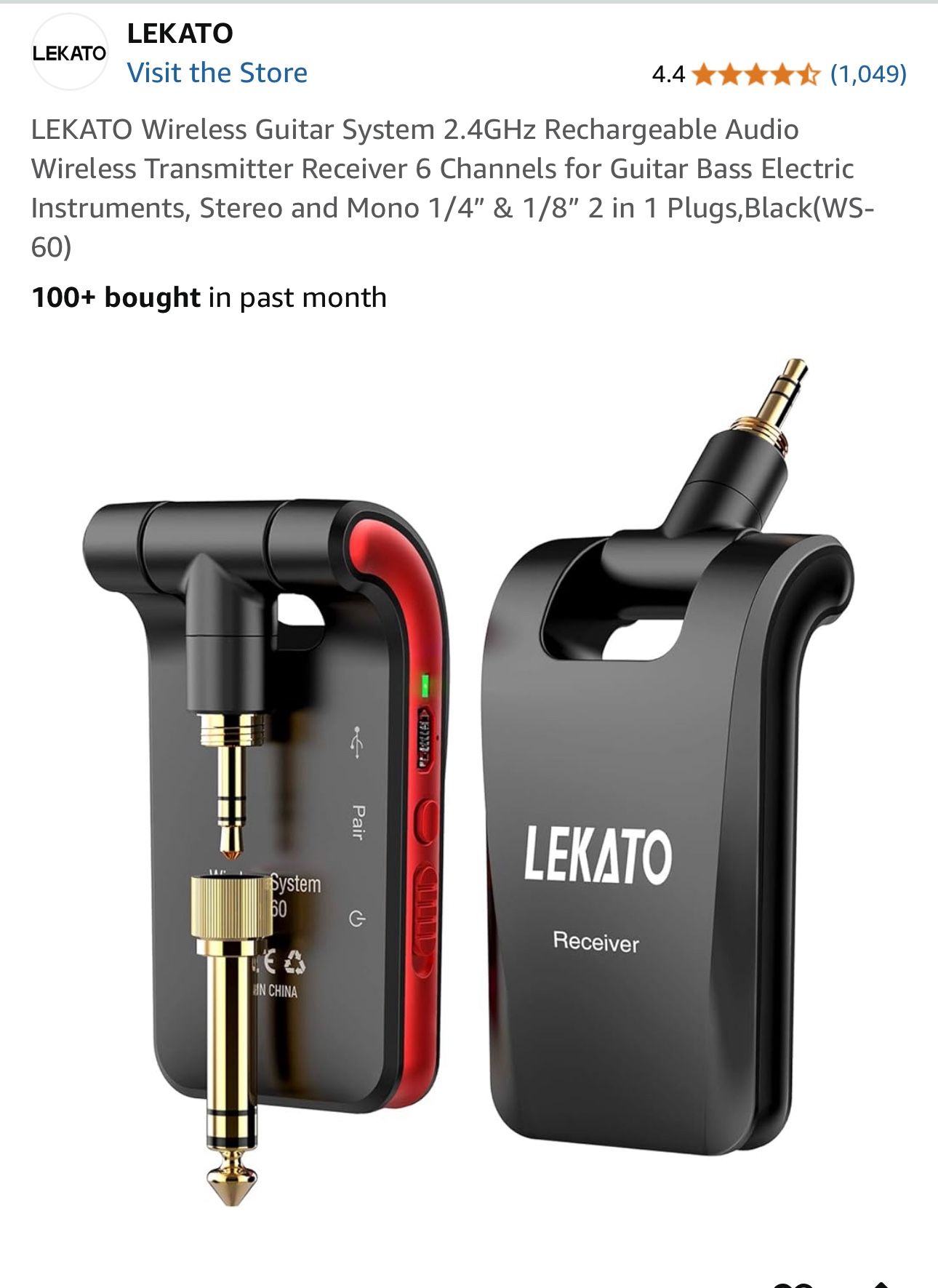 LEKATO Wireless Guitar System