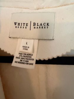 Ivory jacket $80 size large