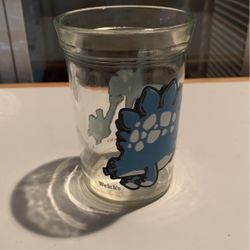 Welch's Jelly Jar Glass - Vintage Juice Glass - Collectible Glass - Promotional Glass - Child's Juice Glass Stegosaurus 
