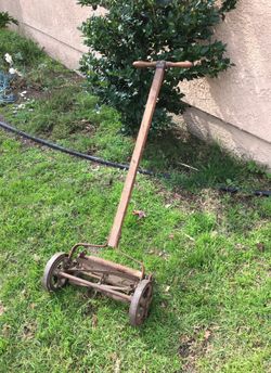 R.L.M Works Antique Push Mower it cuts grass Great
