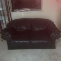 Green Leather Couch