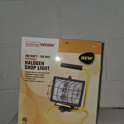 1121 Luminar Work Halogen Shop Light 500 Watt 120 Volt ITEM 66433