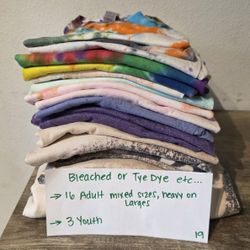 MIXED SIZED Blank Bulk Tshirt Lot