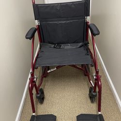 Drive Medical Fly Lite Transport Chair or Wheelchair