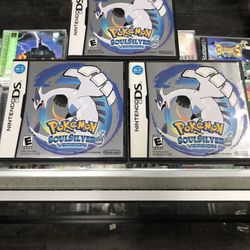 Pokemon Soul Silver DS $225 Each Gamehogs 11am-7pm