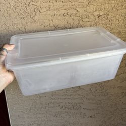 Mainstays 5 Quart Shoe Box Storage, Clear, 20 Pack