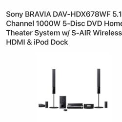 Sony DVD Home Theater 6+ Speakers 