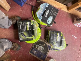Air hoses and kobalt 10" cutter