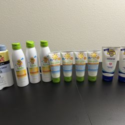 Sunscreen SPF Lot - Sprays With Vitamin E, Mostly Organic Baby, Mineral & Kids