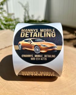 CUSTOM BOPP LABELS FOR BUSINESS advertising Cups Drinks Hydro Flasks Cosmetics Party Goody Bags
