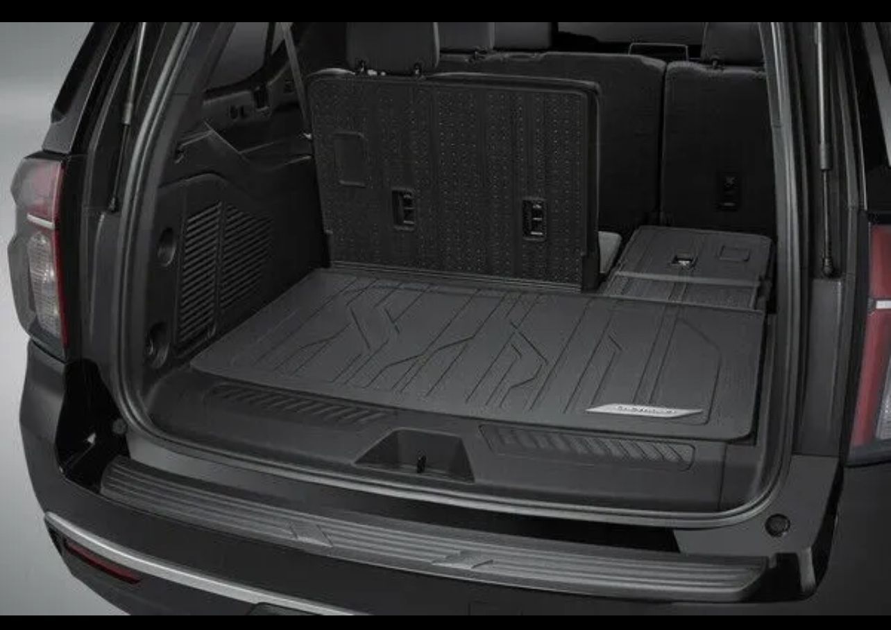 2021-2024 Suburban Integrated Cargo Liner (contact info removed)1 Jet Black w/ Chevrolet Script