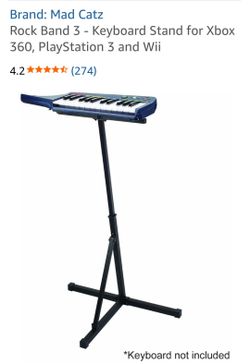 ROCK BAND 3 KEYBOARD STAND, XBOX 360, PLAYSTATION 3, NEW