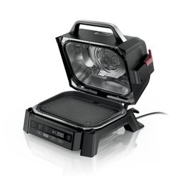 Ninja Woodfire Outdoor Grill & Smoker, 3-in-1 BBQ, Bake & Roast, OG301 4-in-1 - New Sealed