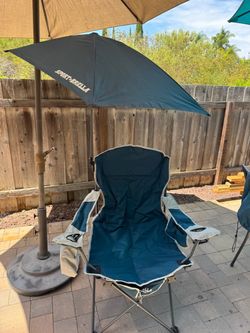 Sport-Brella Recliner Camping Chair w/ Umbrella & Carry Bag