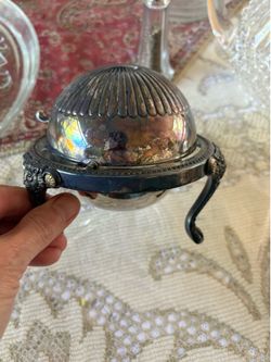 Revolving butter or Caviar dish