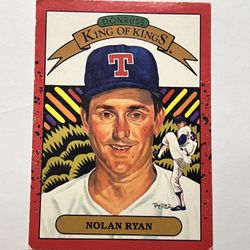 1990 Donruss Nolan Ryan King of Kings Error Card Off Centered Back #665