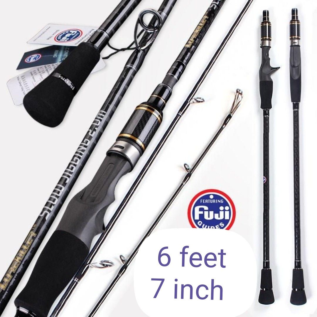 light weight saltwater fishing rod 2 meters trolling jigging casting spinning rod