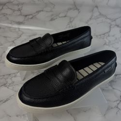 Cole Haan Nantucket Penny Loafer (Women’s, Black Pebbled Leather) US Size 8,5