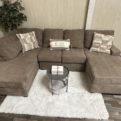 Beige Double Chaise Sectional Couch 🚛🚚 Free Delivery 🚚🚛