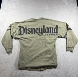 Disneyland Resort Men’s Small Olive Green Spirit Jersey Shirt Long Sleeve #1A