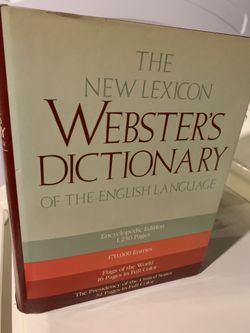 Hardcover Classic English Dictionary Websters