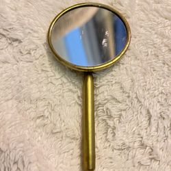 Antique Victorian handy / foldable purse mirror