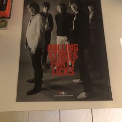 Rolling Stones 18x24 Forty Licks 2002 Tour Poster