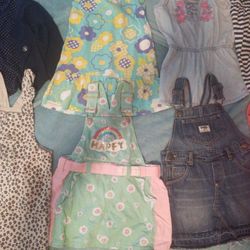 Lot of Girl Clothing Dresses Most 4t 