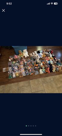 Large beanie baby collection