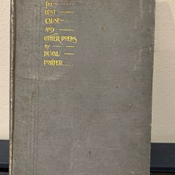 Duval Porter “The Lost Cause And Other Poems”