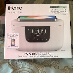 Phone Charger Clock/sanitizer