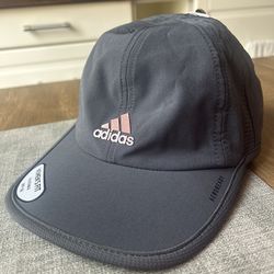 adidas hat, gray&pink, women’s fit