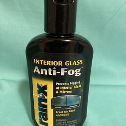 Rain X Interior Glass Anti Fog -Great For Car & Home Prevents fogging of  windows and mirrors in your car or home! Works great! Just wipe on and it d  for Sale