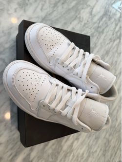 Jordan 1 Low Triple White