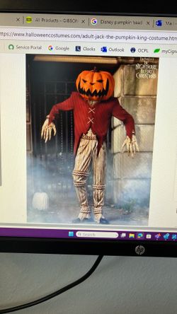 Jack The Pumpkin King Adult Costume Size SMALL