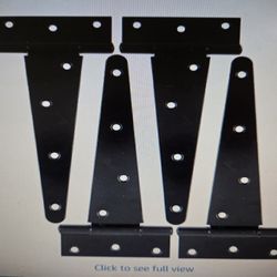 Hlmoptimo Heavy Duty T Hinge Gate Hinge 4pk, 8in