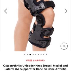 Osteoarthritis Unloader Knee Brace Lateral OA Support for Bone on Bone Arthritis Left Leg