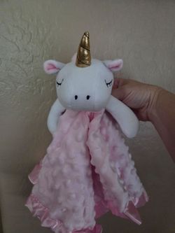 Unicorn Baby Security Blanket Lovey