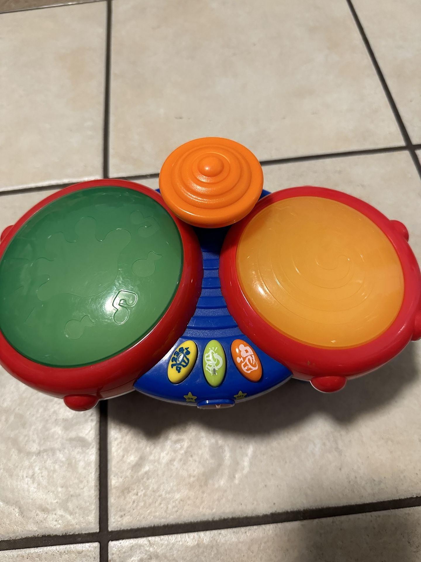 Kids Electronic Toy Drum Set with Lights and Sounds