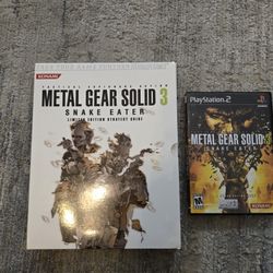 Metal Gear Solid 3 Snake Eater PS2 Limited Edition Strategy Guide with Artbook