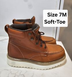 Wolverine Soft Toe Work Boots Size 7
