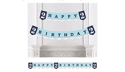 Two Year Old Banner/Party Decoration and Photo Props