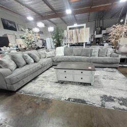 Super Extra Large L Shape Reversible Sectional, Smoke Color, SKU#1052304-4PCS