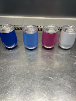 Four (4) wine tumblers for only $5.00