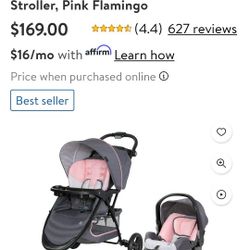Baby Trend Stroller, Careseat, And Base 