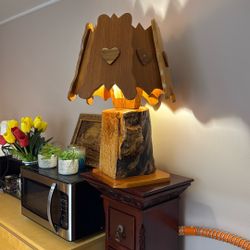 Live Edge Hand Made One Of Kind Night Lamp 
