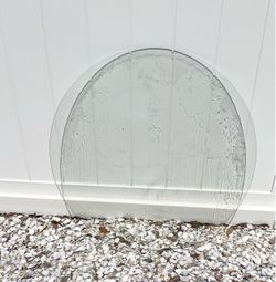 31” glass top