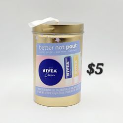 Nivea Better Not Pout Lip Balm & Cream Gift Set - 3pc.